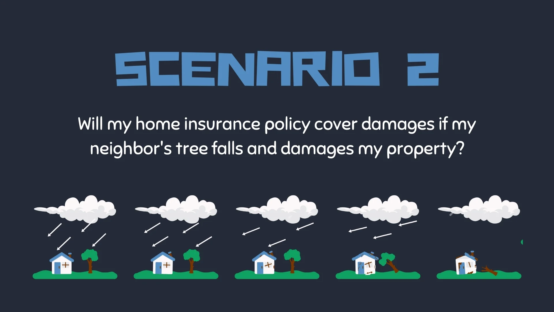 Hurricane Beryl insurance claim neighbor's tree damage